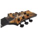 Schecter C-1 Hydro Dip Electric Guitar, Golden Eclipse - headstock