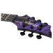 Schecter C-1 Hydro Dip Electric Guitar, Purple Obsidian - headstock
