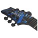 Schecter C-1 Hydro Dip Left Handed Electric Guitar, Midnight Tide - headstock