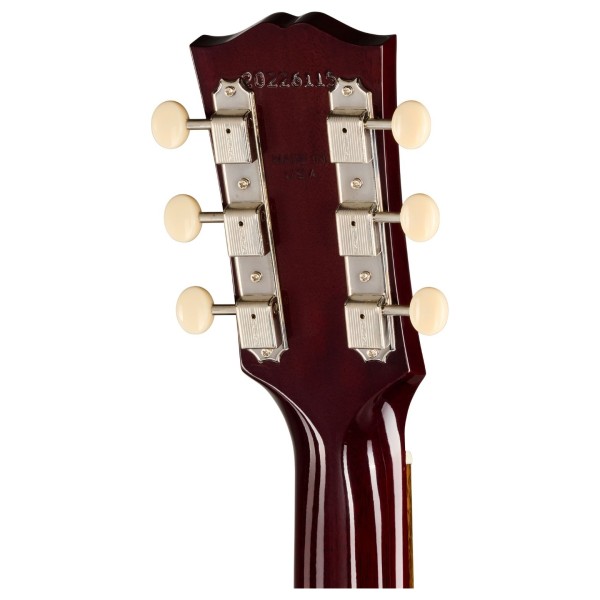 Gibson J-45 60s Original Fixed Bridge, Vintage Cherry Sunburst - back of headstock