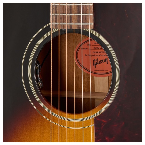 Gibson J-45 60s Original Fixed Bridge, Vintage Sunburst - preamp controls