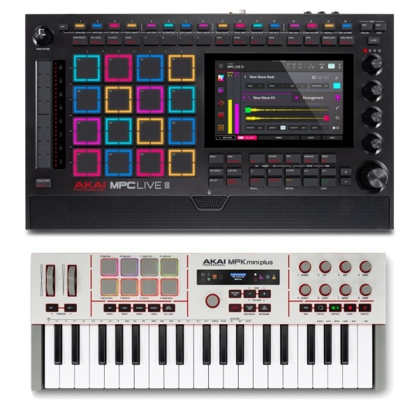 Akai MPC Live III and MPK Mini Plus G2 Bundle - Full Package