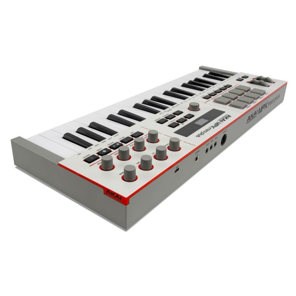 Akai MPK Mini Plus II 37-Key MIDI Keyboard - Angled Rear
