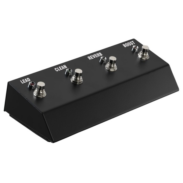 Laney FS4 Four-Way Footswitch for Ironheart, VH and Nexus - angled shot