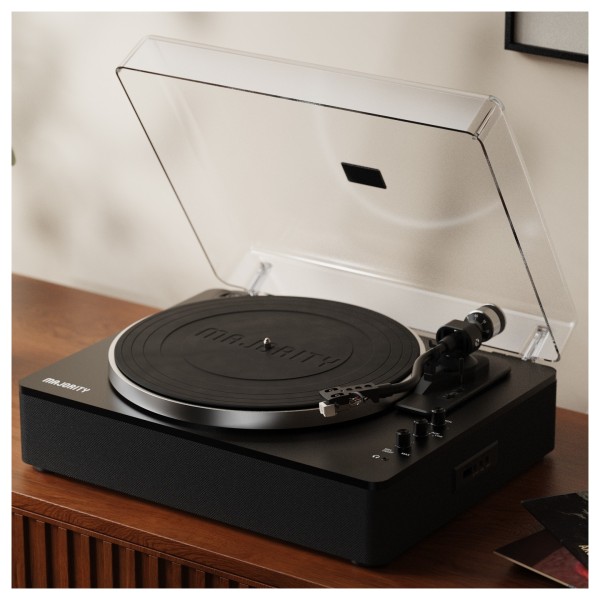 Majority Folio Bluetooth Turntable, Black - Lifestyle