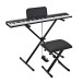 VISIONKEY-99 Digital Piano with Bluetooth by Gear4music, Stand Pack