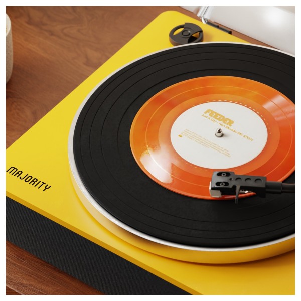 Folio Bluetooth Turntable, Yellow - Lifestyle 2
