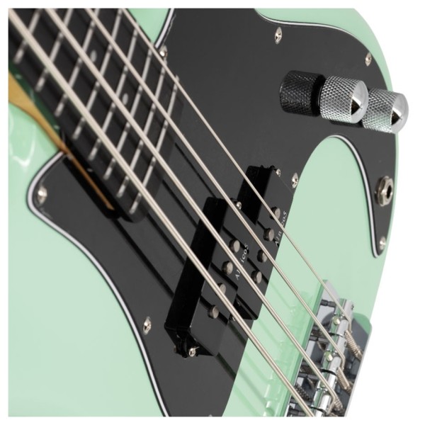 Prodipe PB Junior Electric Bass Guitar, Surf Green - pickup
