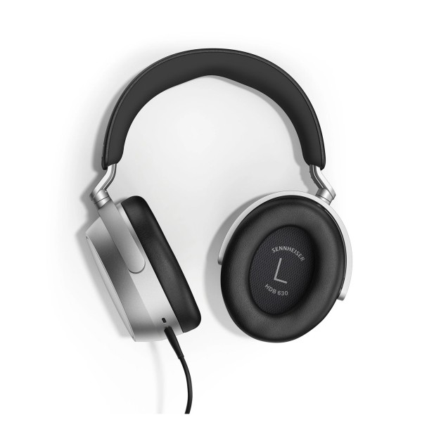 Sennheiser HDB 630 Closed-back Wireless Headphones, Lunar Silver - angle 
