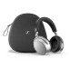 Sennheiser HDB 630 Closed-back Wireless Headphones, Lunar Silver  -case 