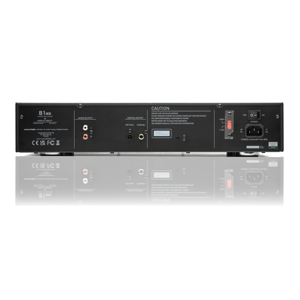 Musical Fidelity B1 X CD Player, Black rear 