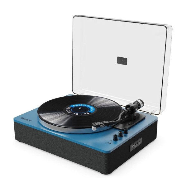 Majority Folio Bluetooth Turntable, Blue