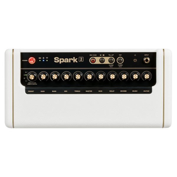 Positive Grid Spark 2 50W Practice Amp, Pearl - control panel