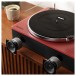 Majority Folio Bluetooth Turntable, Red - Exploded view, built-in speakers