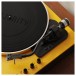 Majority Folio Bluetooth Turntable, Yellow - Detail Image, tonearm