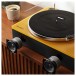 Majority Folio Bluetooth Turntable, Yellow - Exploded Image, Built-in Speakers