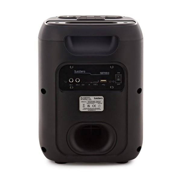 SubZero PartyVox 8" Karaoke Speaker with Wireless Microphones