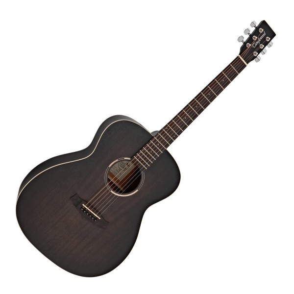 Tanglewood TWBB O Blackbird Folk Acoustic, Smokestack Black Satin with Accessory Pack