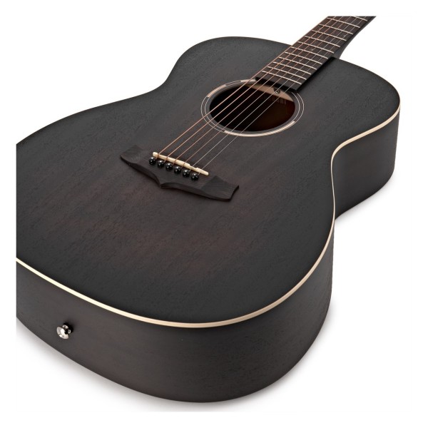 Tanglewood TWBB O Blackbird Folk Acoustic, Smokestack Black Satin with Accessory Pack