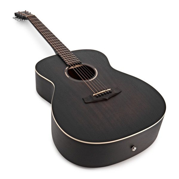 Tanglewood TWBB O Blackbird Folk Acoustic, Smokestack Black Satin with Accessory Pack