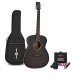 Tanglewood TWBB O Blackbird Folk Acoustic, Smokestack Black Satin with Accessory Pack