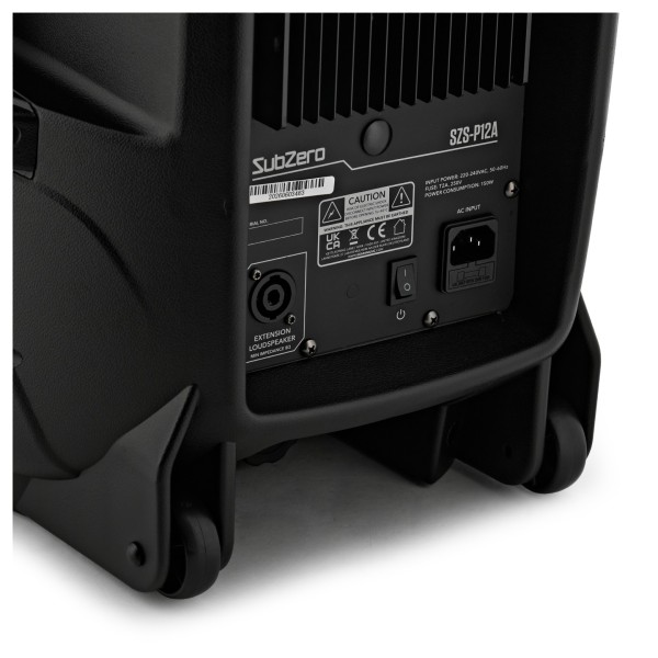 SubZero P12A 12" 560W Active PA Speaker with Digital Media Player & Bluetooth