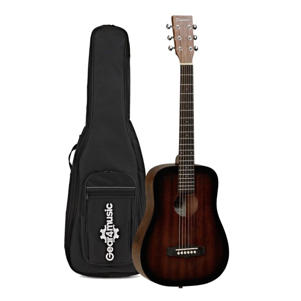 Tanglewood TWCR T Crossroads Travel Acoustic, Whisky Burst with Gig Bag
