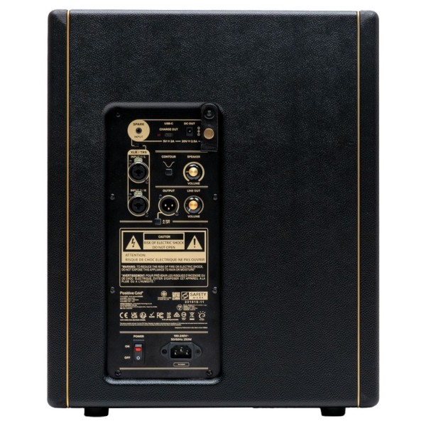Positive Grid Spark Cab 2, Black - back