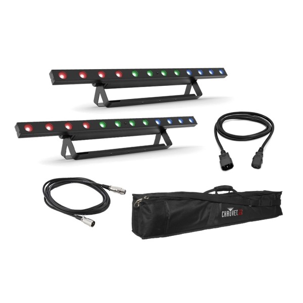 Chauvet DJ COLORband T3BT ILS LED Lighting Bar Bundle with Bag & Cables