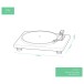 AVCOM Minimalist Turntable with Bluetooth Output, Black