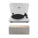 AVCOM 2.0 Active Speaker Turntable System with Audio-Technica Stylus, Oak & White