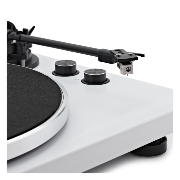 AVCOM 2.0 Active Speaker Turntable System with Audio-Technica Stylus, Oak & White