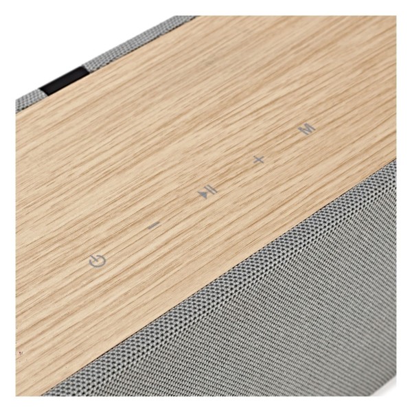 AVCOM 2.0 Active Speaker Turntable System with Audio-Technica Stylus, Oak & White