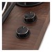 AVCOM 2.0 Active Speaker Turntable System with Audio-Technica Stylus, Black & Walnut