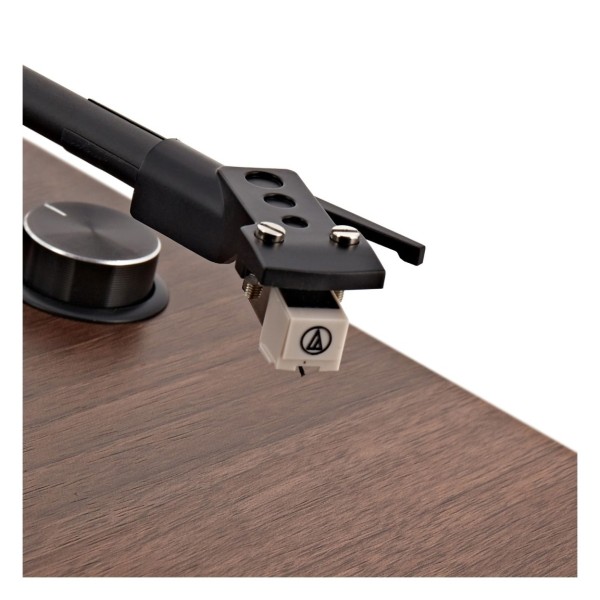 AVCOM 2.0 Active Speaker Turntable System with Audio-Technica Stylus, Black & Walnut