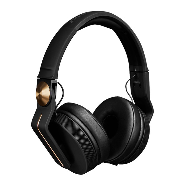 Pioneer HDJ-700 Professional DJ Headphones, Black/Gold