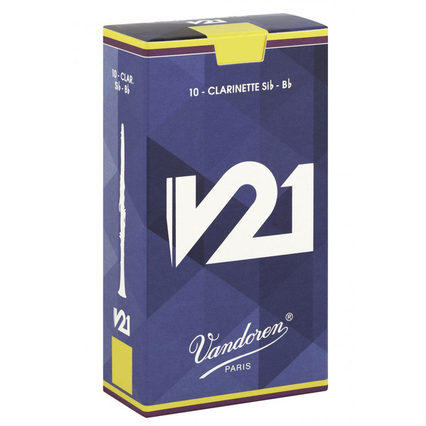Vandoren V21 Bb Clarinet Reed, 2.5 (10 Pack)