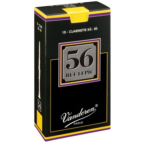 Vandoren 56 Rue Lepic Bb Clarinet Reed, Strength 3.5 (10 Pack)