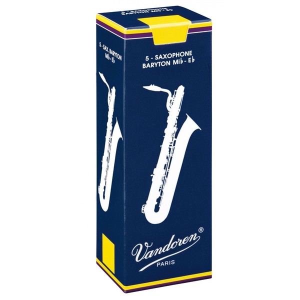 Vandoren Baritone Saxophone Reeds, Strength 2.5 Box of 5