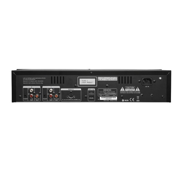 Denon DJ DND4500MK2 Rackmount Twin CD Player with USB Playback 