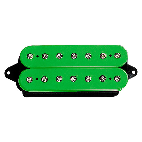 DiMarzio DP719 D Activator Neck 7 String Pickup, Green w/Black Poles