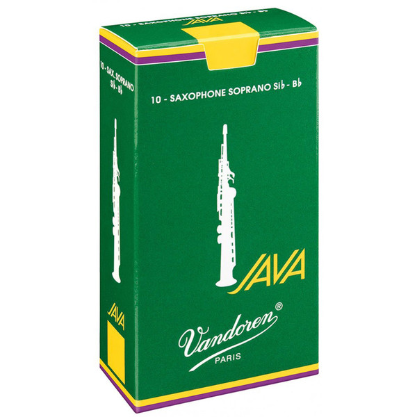 Vandoren Java Soprano Saxophone Reeds Strength 3.5 (10 Pack)