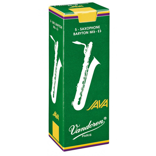 Vandoren Java Baritone Saxophone Reed Strength 3.5 Box of 5