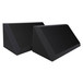 Ultimate Acoustics Pro Bass Traps Bevel Edge with Vinyl x 2, Charcoal - Side View