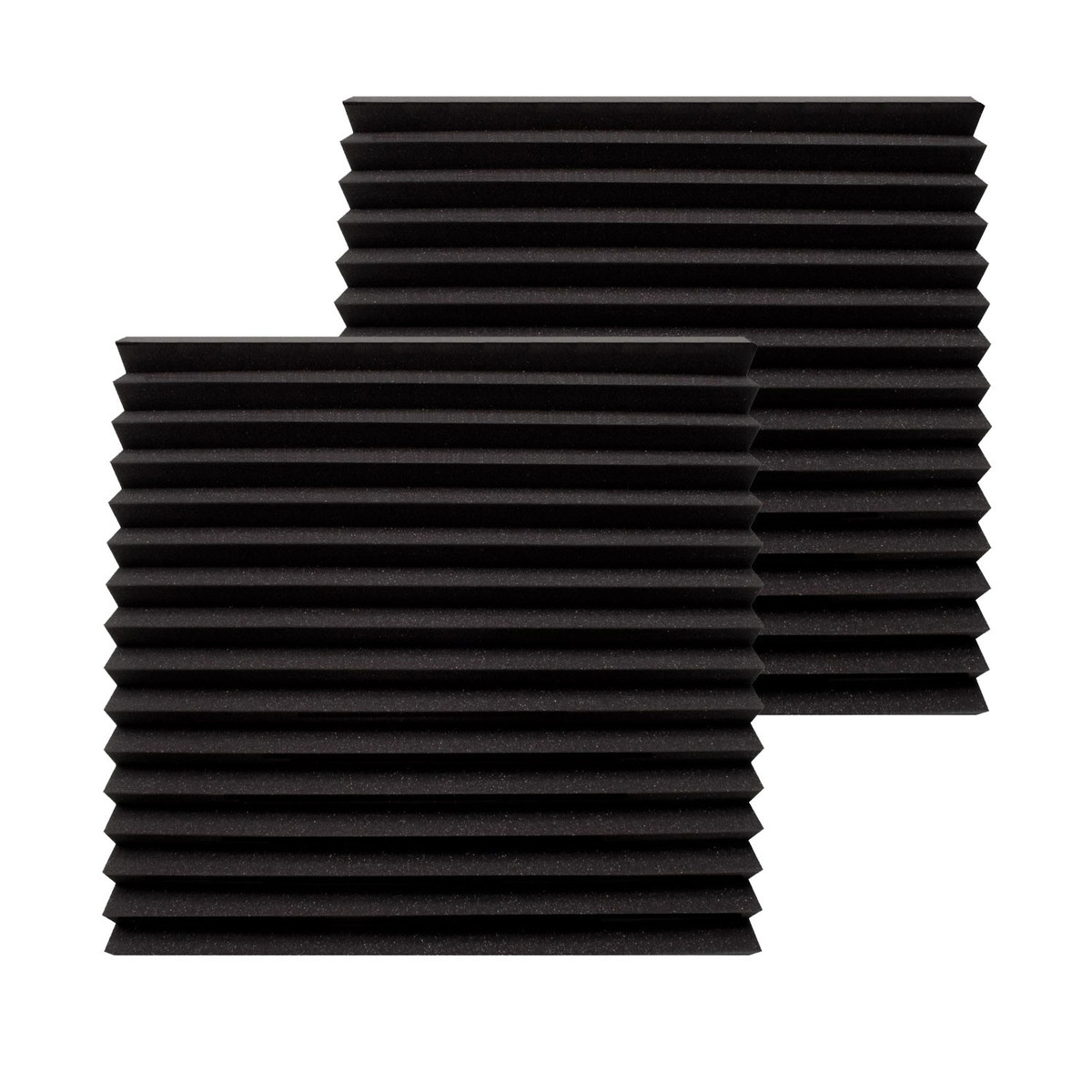 DISC Ultimate Acoustics Wedge Studio Foam 12x12x2'' x2, Charcoal at ...