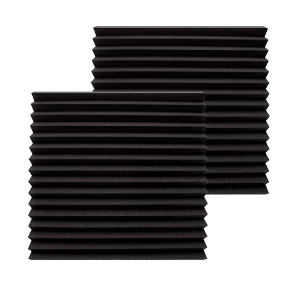 Ultimate Acoustics Wedge Studio Foam 12x12x2'' x2, Charcoal