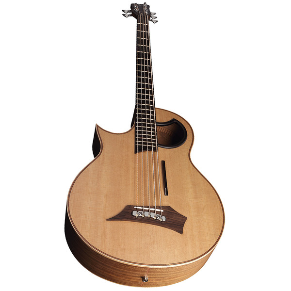 Warwick Alien Left Handed 5-String Bass Guitar, Natural Satin