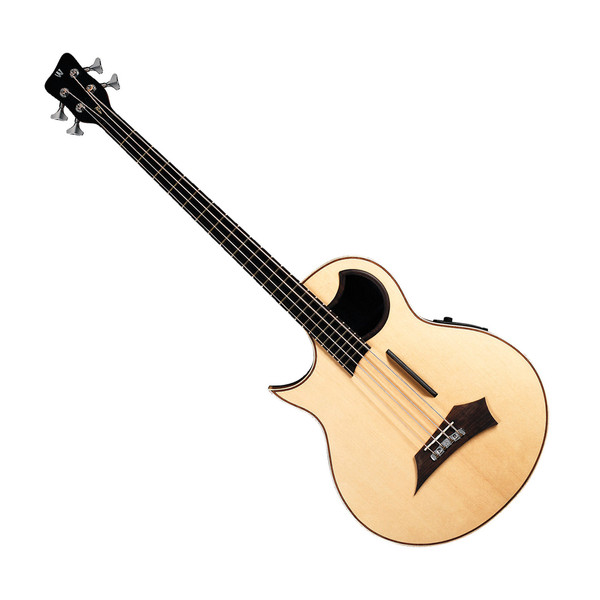 Warwick Alien Left Handed 4-String Bass Guitar, Natural Satin