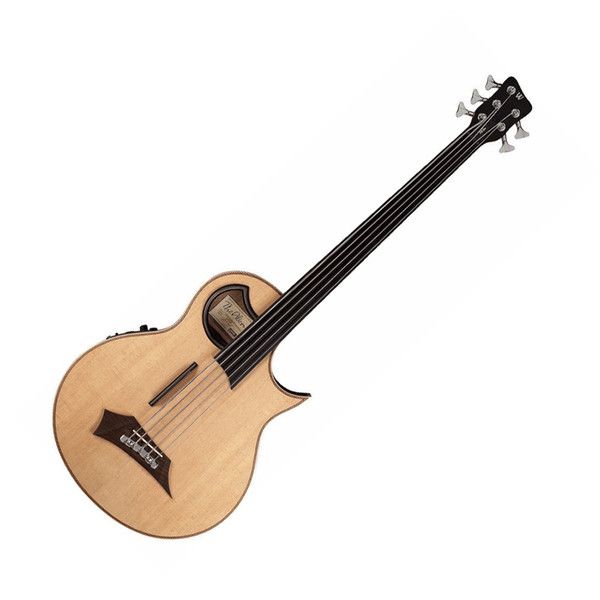 Warwick Alien Fretless 5-String Bass Guitar, Natural Satin