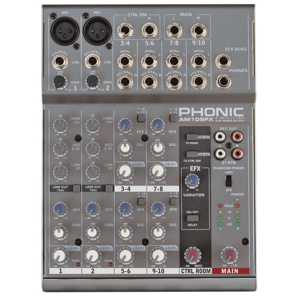 Phonic AM105FX Analog Mixer